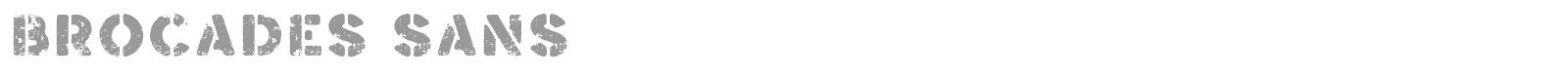 Brocades Sans font preview